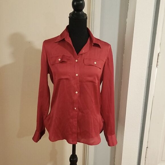 Vintage Ralph Lauren w/Pockets XS/P Button Up women's Shirt GC - Picture 2 of 16